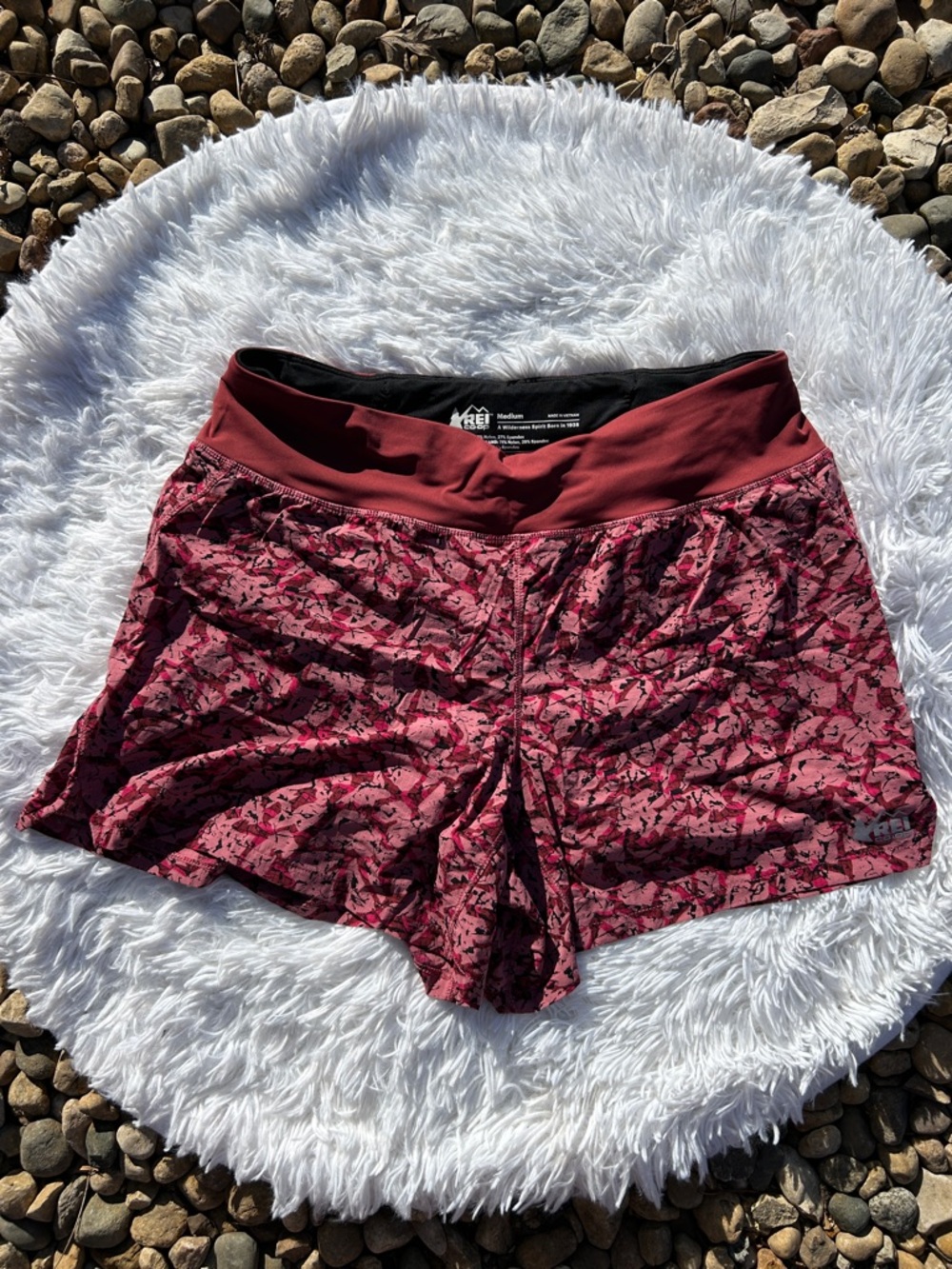 REI Co-Op Swiftland 5" Running Shorts Rocky Ridge Shaded Sumac Size Medium - Picture 5 of 16